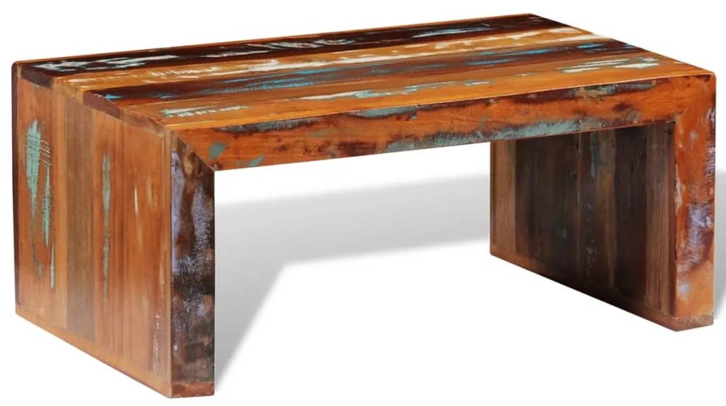 Tavolino Da Salotto İn Legno Di Recupero /