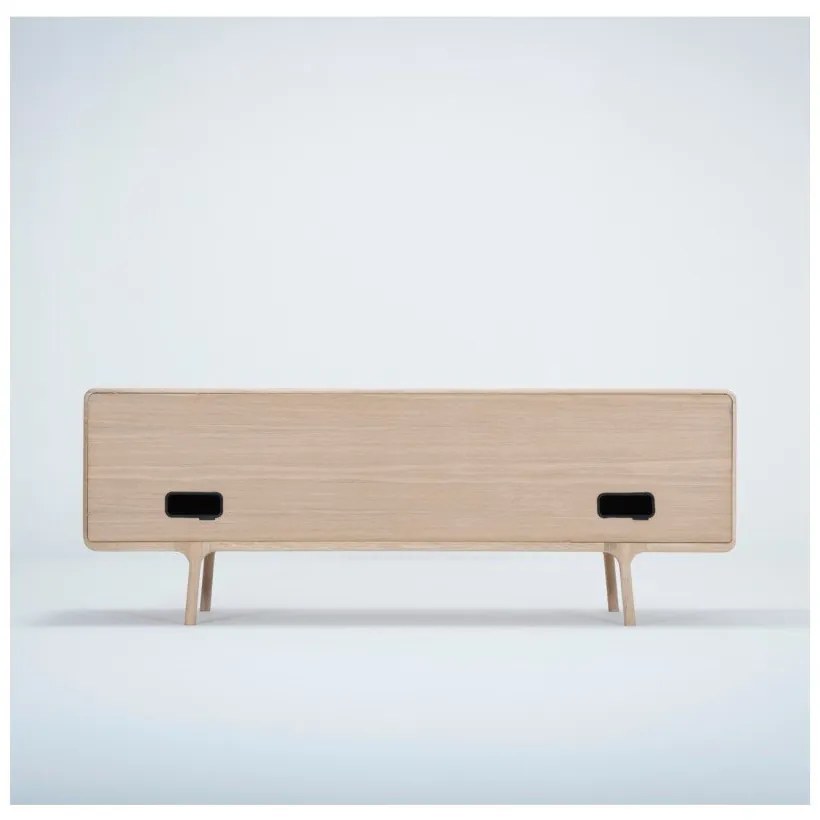 Cassettiera TV in legno massiccio di quercia Fawn - Gazzda