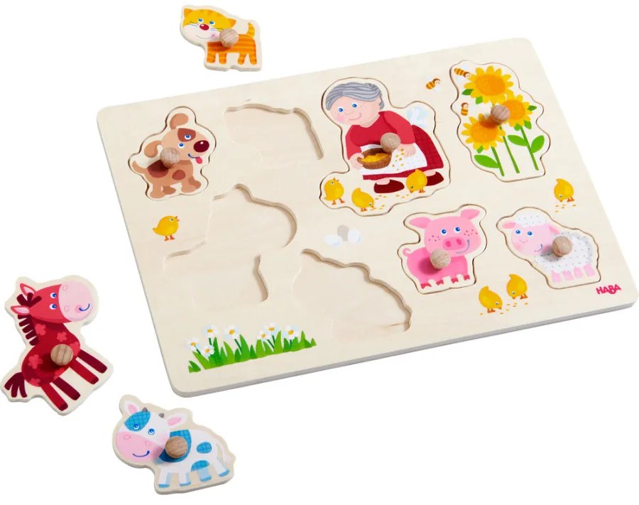 Puzzle da afferrare - Gli animali di nonna Lena