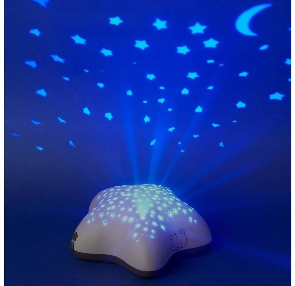 PABOBO - Proiettore con melodia STAR 3xAA beige