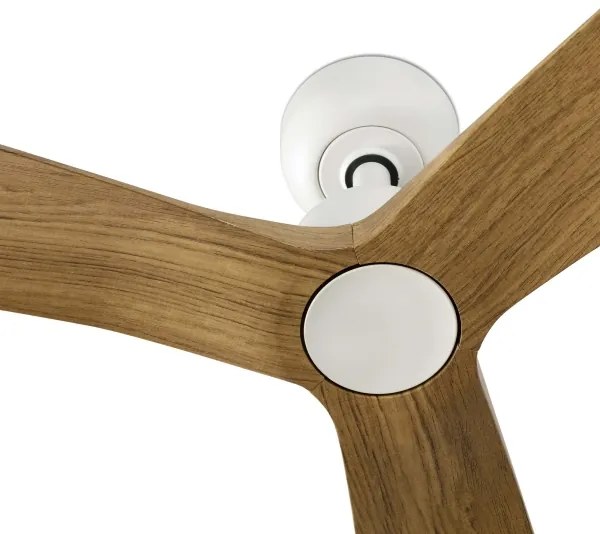 FARO 34361 - Ventilatore da soffitto OUTWOOD L marrone/bianco diametro 150 cm IP44 + TC
