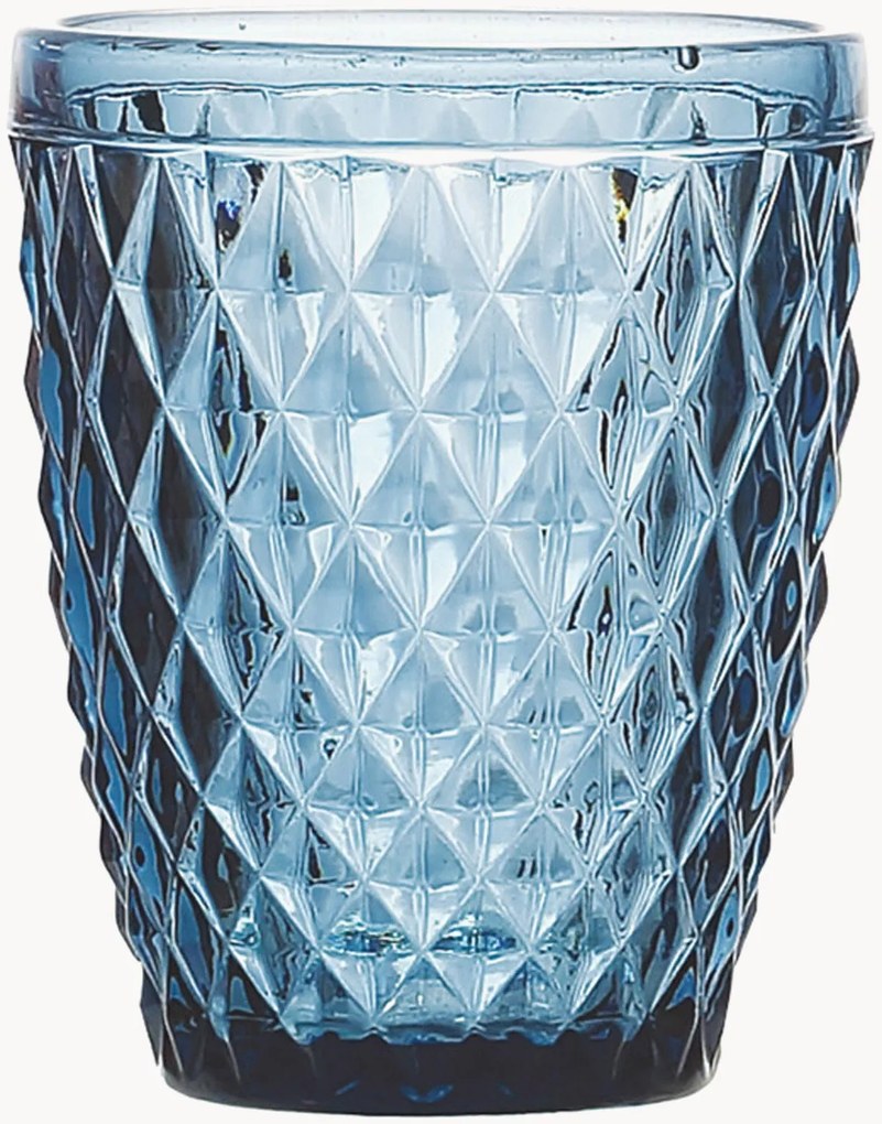 Set di 3 bicchieri in vetro Diamond