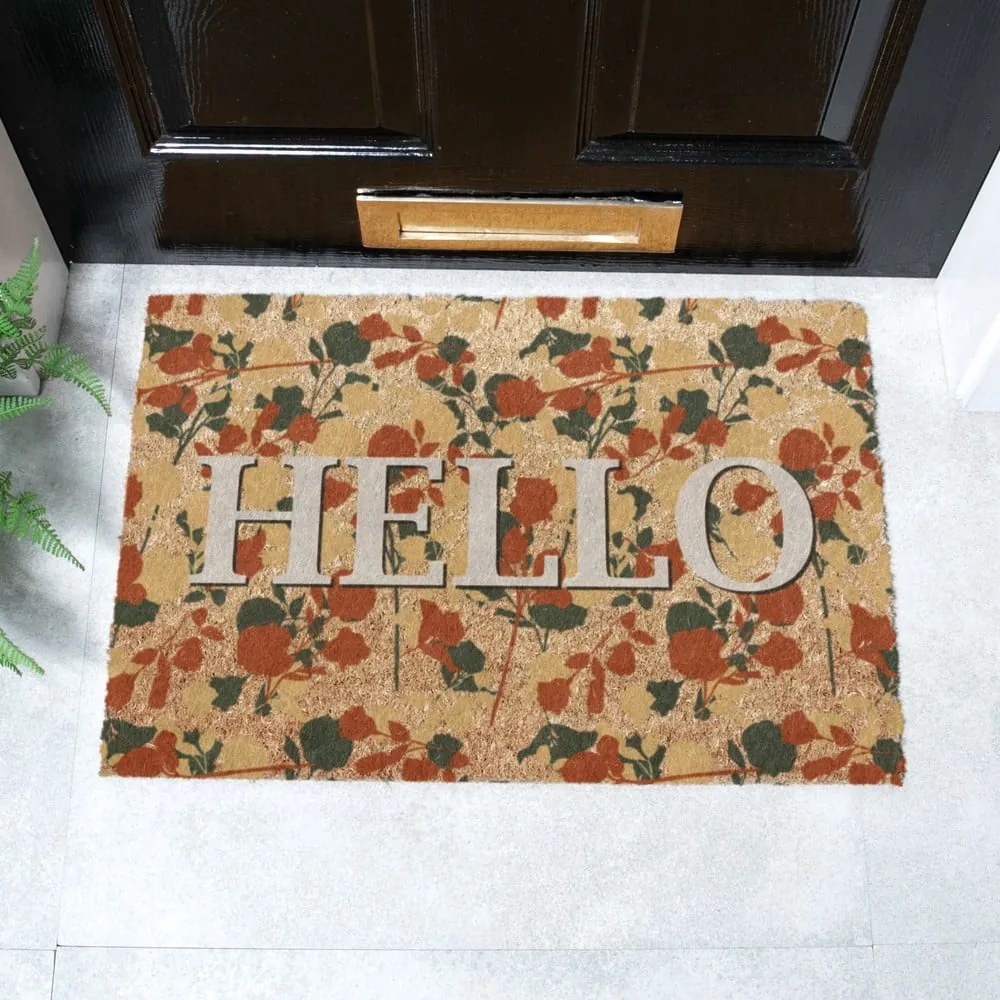 Zerbino in fibre di cocco 40x60 cm Hello Floral – Artsy Doormats