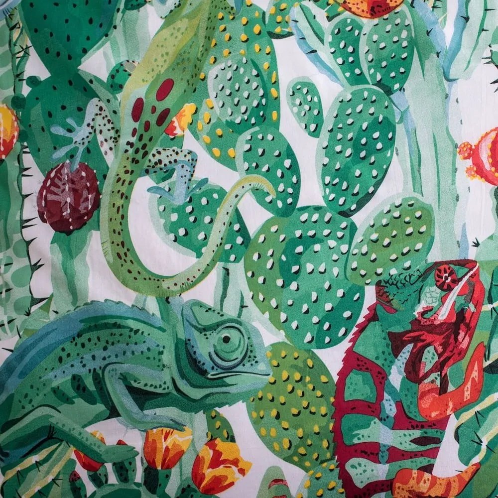 Biancheria da letto per bambini con effetto fosforescente verde in cotone per letto singolo 140x200 cm Chameleon – Jerry Fabrics