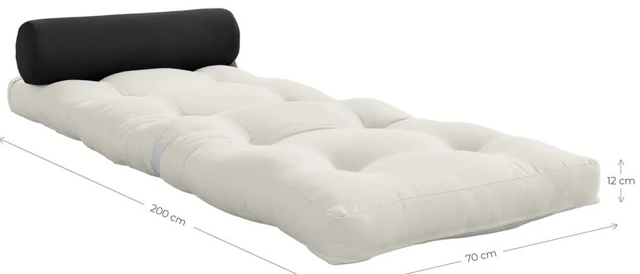 Materasso futon grigio-beige 70x200 cm Wrap Beige/Dark Grey - Karup Design