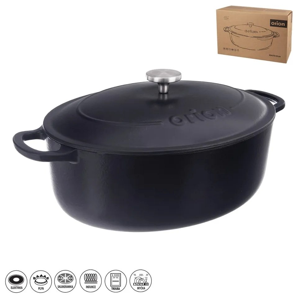 Teglia da forno in ghisa 27x42 cm LITINA SMALT - Orion