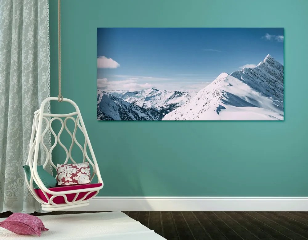 Stampa su tela – Catena montuosa innevata