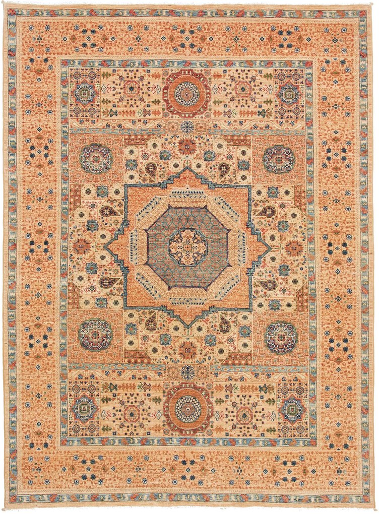 Mamluk Tappeto orientale 150x200 Beige (Pakistan) Annodato A Mano