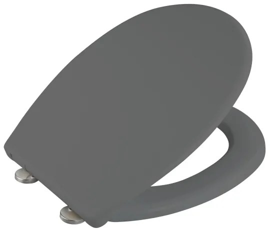 WENKO 24572100-WC sedile WC VORNO NEO 46x37 cm grigio/argento