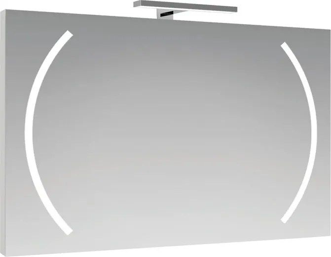 Specchio con illuminazione integrata rettangolare Boomerang L 100 x H 70 x P 2.5 cm