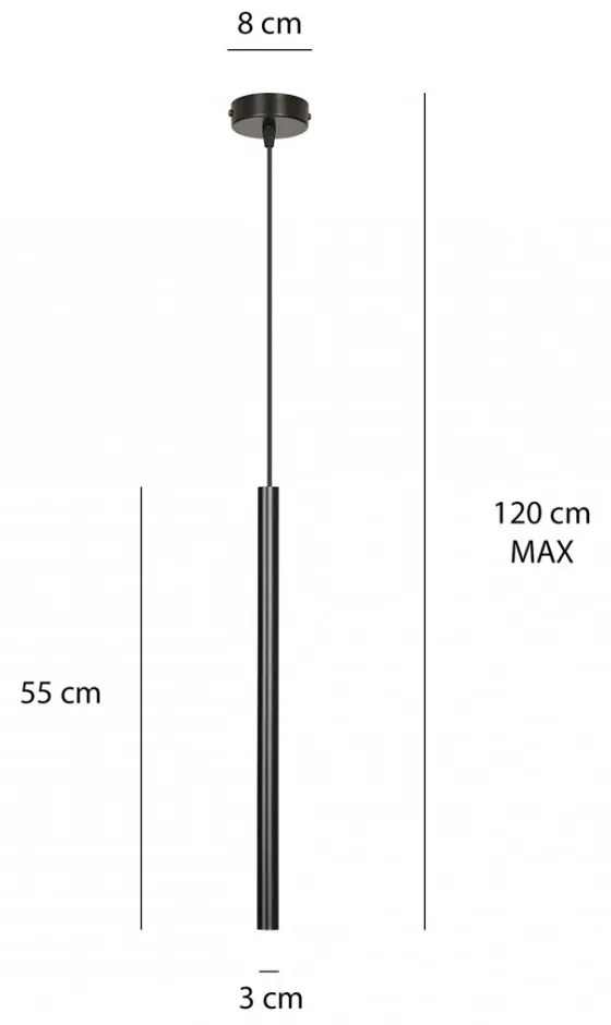 Lampada a Sospensione SELTER 1 BLACK, WHITE e GOLD Colore del corpo Nero