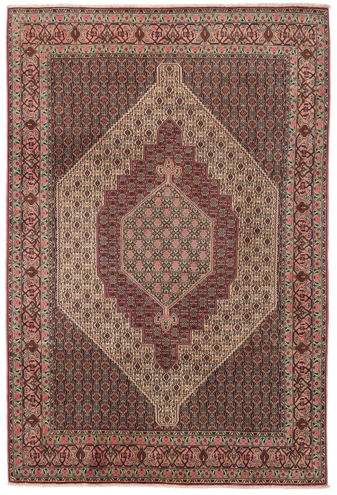 Senneh Tappeto 210 x 300 (Iran) Annodato A Mano