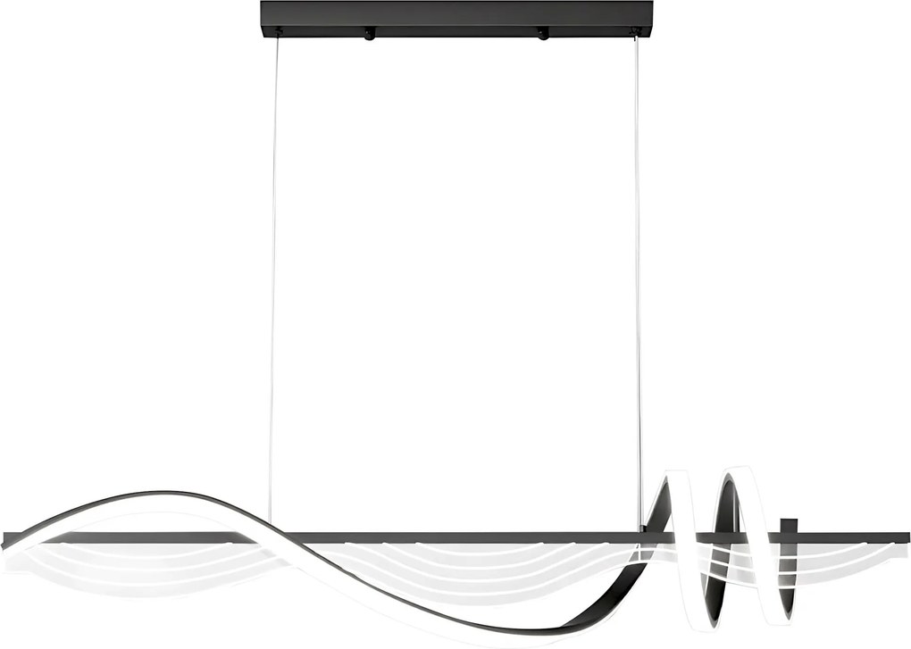 Lampada LED LHJ041-CP 100 cm BLACK