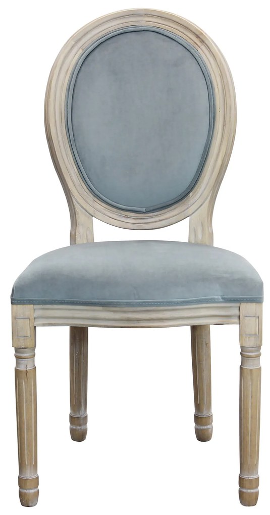 OVAL BACK - sedia vintage in velluto