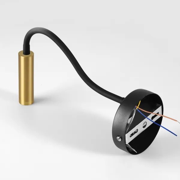 Brilagi -LED Lampada da parete flessibile dimmerabile MAYA 1xG9/4W/230V nero/oro