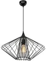 Lampada a sospensione Arona ASZ1360 filo metallico nero EFFEZ