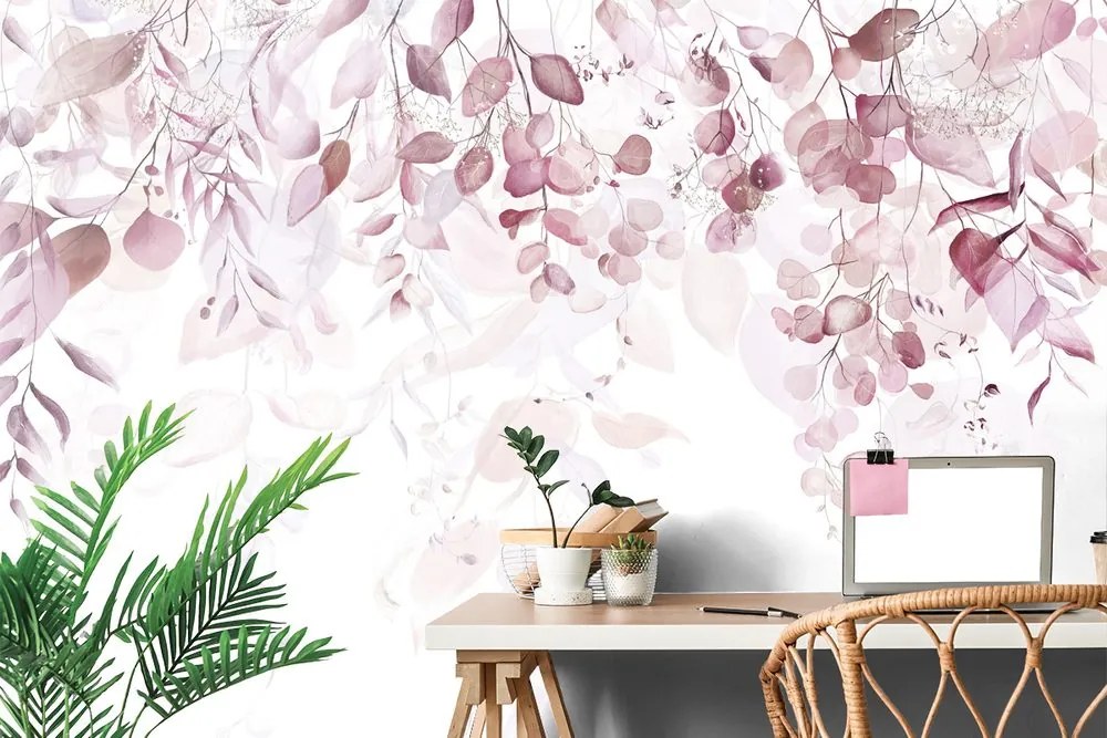 Carta da parati – Tocco Delicato di Natura in Rosa