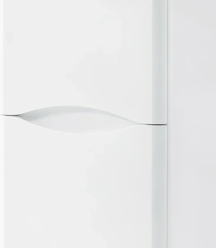 Colonna bagno sospesa 140 cm bianco 2 ante reversibili Zen