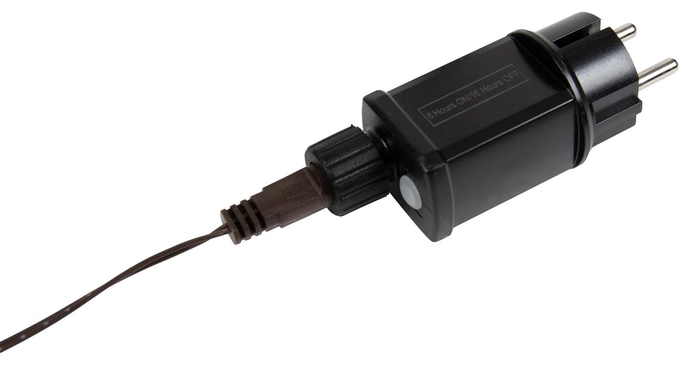 Lampada da terra natalizia albero marrone 120 cm con LED e timer IP44 - Ki