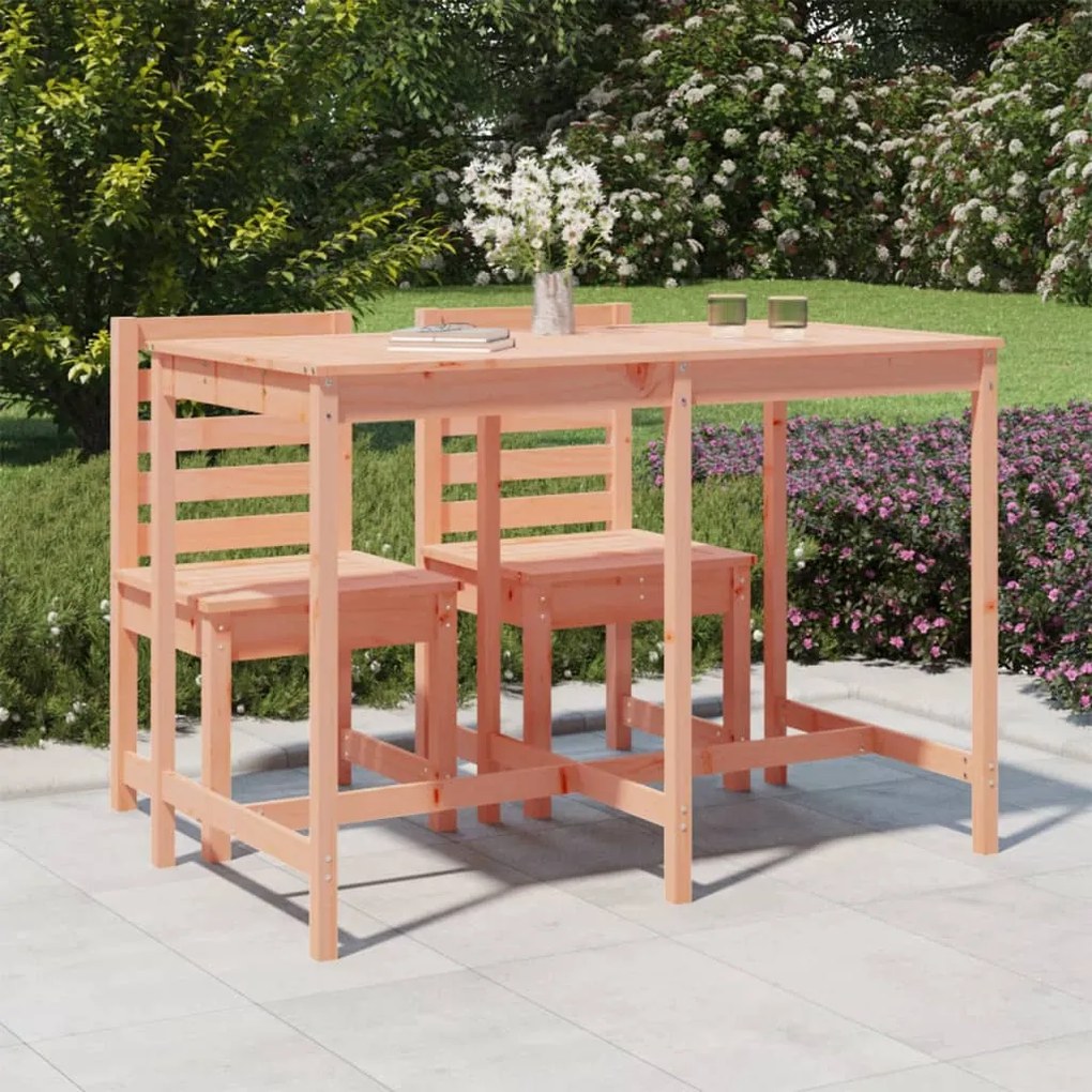 Tavolo da giardino 159,5x82,5x110 cm legno massello di douglas