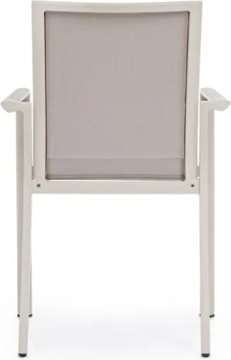Sedia Da Esterno In Alluminio E Textilene Con Braccioli Konnor Rastin Bizzotto