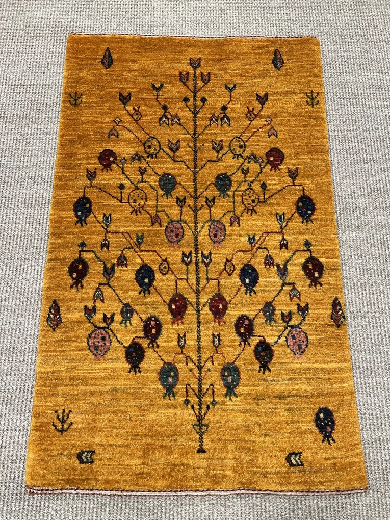 Loribaft Tappeto 60 x 100 Giallo (Iran) Annodato A Mano