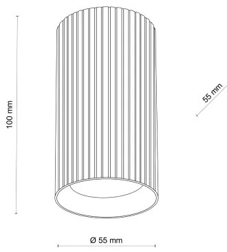 Faretto TUNE S 1xGU10/10W/230V 10 cm marrone
