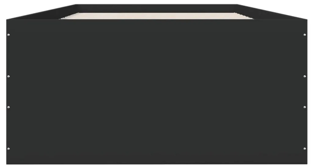 Giroletto nero 90x200 cm in legno multistrato