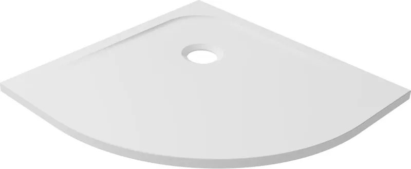 Piatto doccia SENSEA in composito minerale di resina gelificata semicerchio EASY V3 bianco L 90 x L 90 x H 2.7 cm opaco