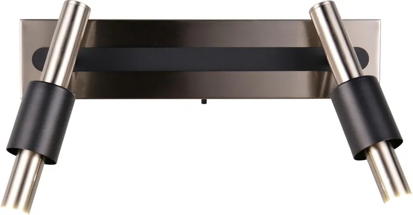 Faretto LED nero e argentato 20,5x42 cm Ikaris – Trio Select