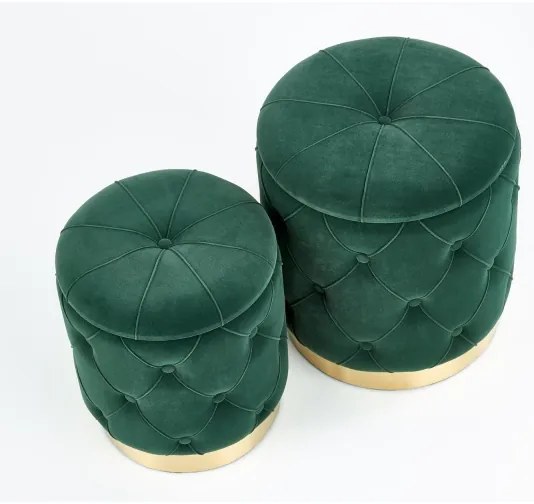 SET 2x Tabacco POLLY diametro 40/44 cm verde/oro