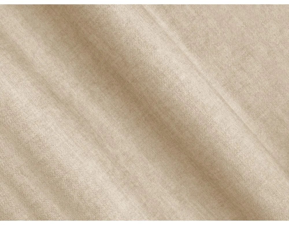 Divano angolare beige allungabile/con contenitore (con penisola a destra/con chaise lounge) con rivestimento in velluto Linz – Cosmopolitan Design