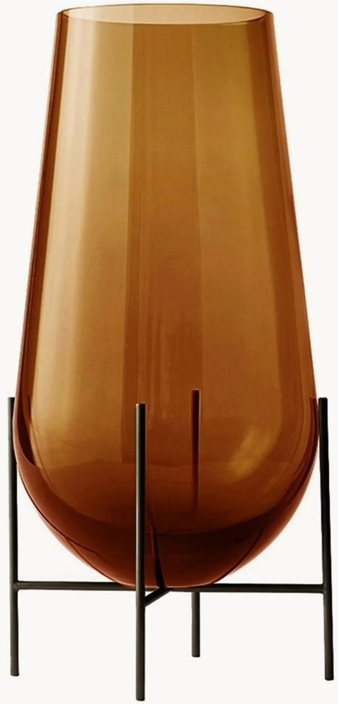 Vaso in vetro soffiato Echasse, alt. 28 cm