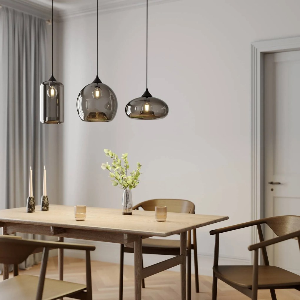 Lampada a sospensione Marla Lindby, dimmerabile, Alluminio / Grigio / Zincato, Soggiorno / Sala da pranzo, Metallo, Moderno, Lampada a sospensione