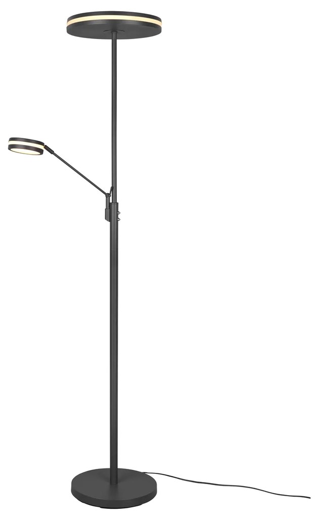 Lampada da terra 180 cm antracite Franklin Trio