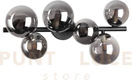 Perlage lampadario da soffitto 6 luci attacco g9 fume' lampadine in...