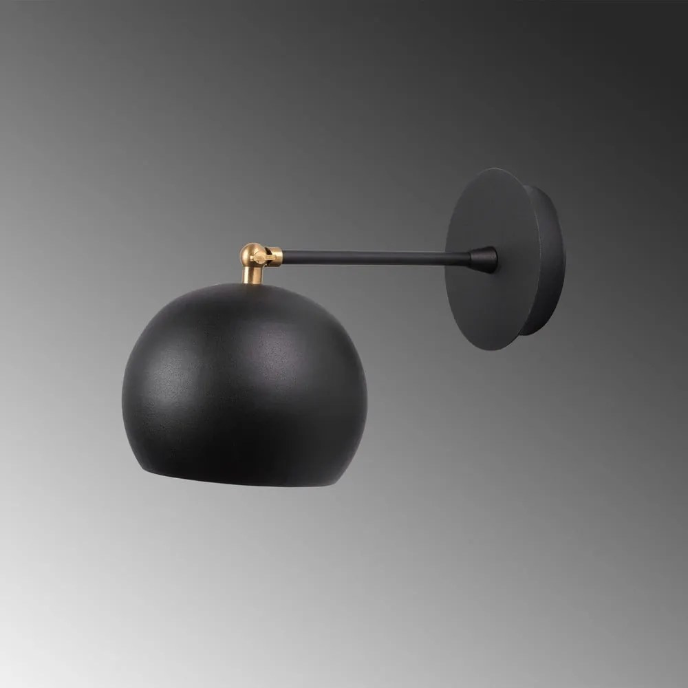 Lampada da parete nera ø 15 cm Stiva – Opviq lights