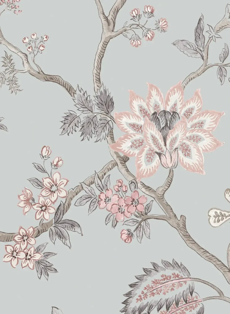 Lewis & Wood Carta da parati Indienne - China Blue