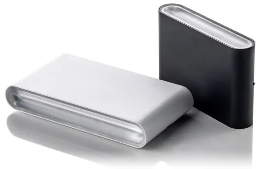 LED2 - Lampada da parete per esterni FLAT 2xLED/5W/230V IP65 nero