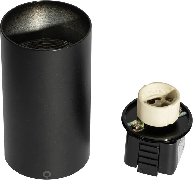 Faretto moderno nero per sistema a binario monofase GU10 50mm - Iconic Ruby Honey