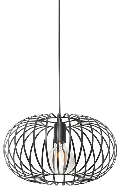 Lampada a sospensione di design nera - Johanna