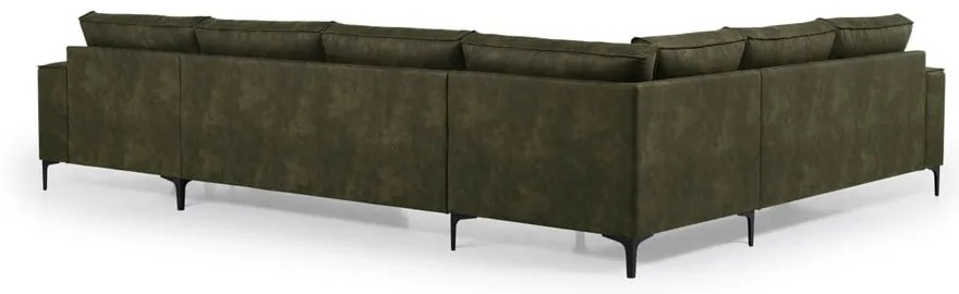 Divano angolare verde in similpelle (angolo destro) Copenhagen - Scandic