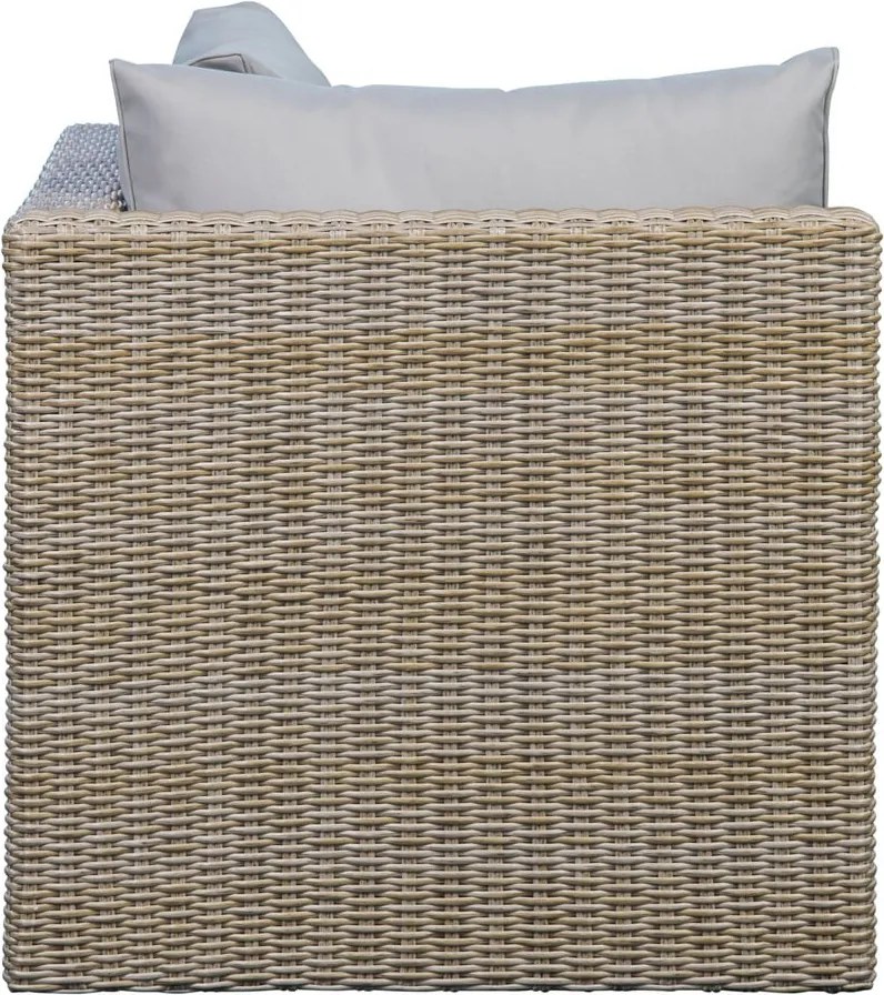 Set di mobili da giardino beige/marrone chiaro in rattan artificiale Modular – Unique Furniture