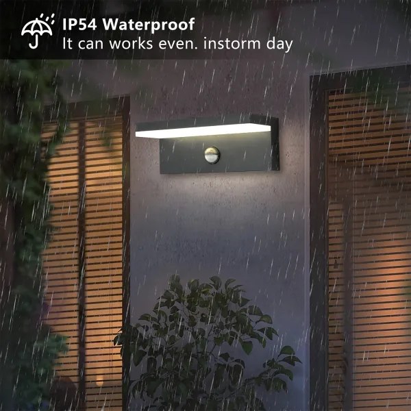 Brilagi-LED Applique da esterno con sensore TESSI LED/10W/230V antracite IP54