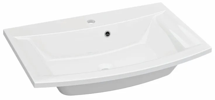 Mobile sottolavabo e lavabo Imagine bianco lucido L 70 x H 48 x P 48 cm