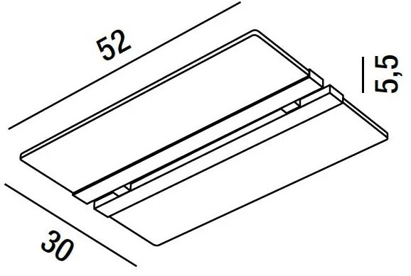 Plafoniera in metallo verniciato bianco