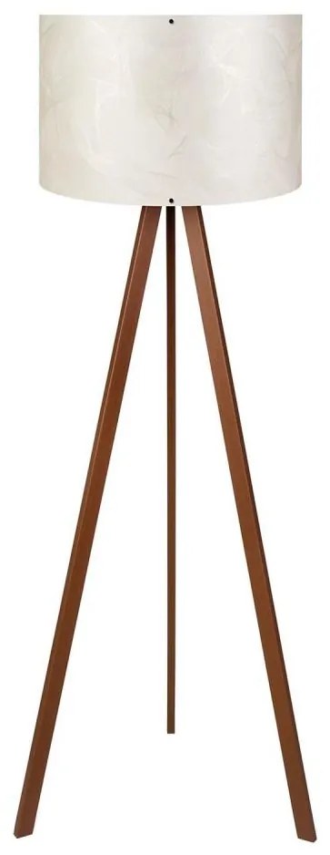 Lampada da terra AYD 1xE27/40W/230V bianca/marrone