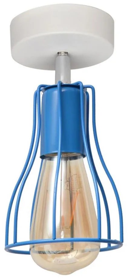 Lampadario fisso TUBE II 1xE27/15W/230V blu