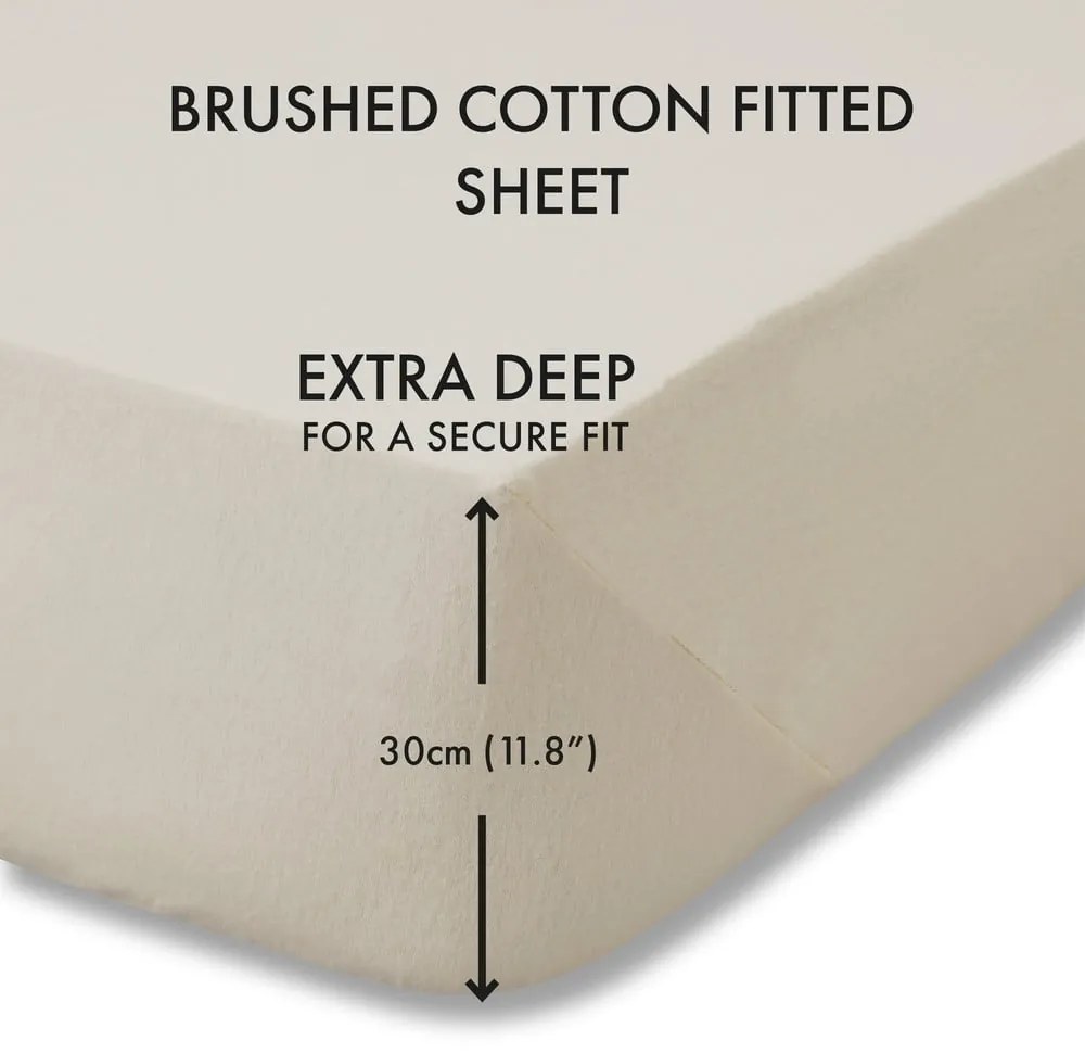 Lenzuolo in cotone beige 90x190 cm - Catherine Lansfield