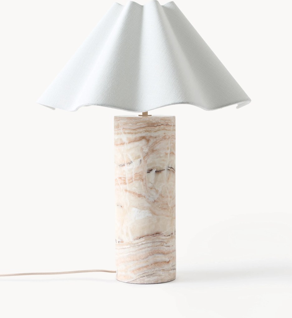 Lampada da tavolo a LED con luce regolabile e base in marmo Arya